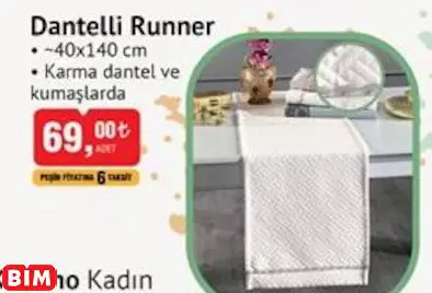 DANTELLİ RUNNER DANTELLİ RUNNER